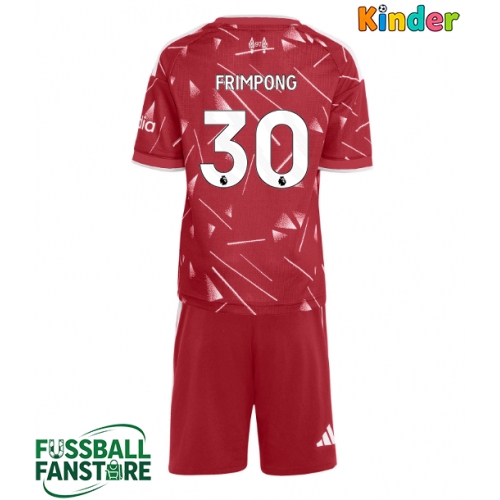 Liverpool Jeremie Frimpong #30 Replik Heimtrikot Kinder 2026-27 Kurzarm (+ Kurze Hosen)